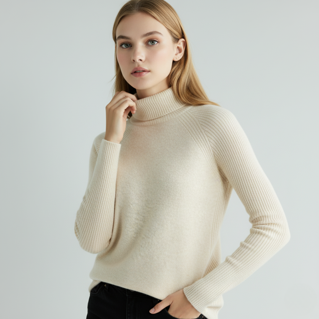 Womens Wool Knit Sweater Soft Warm Fit