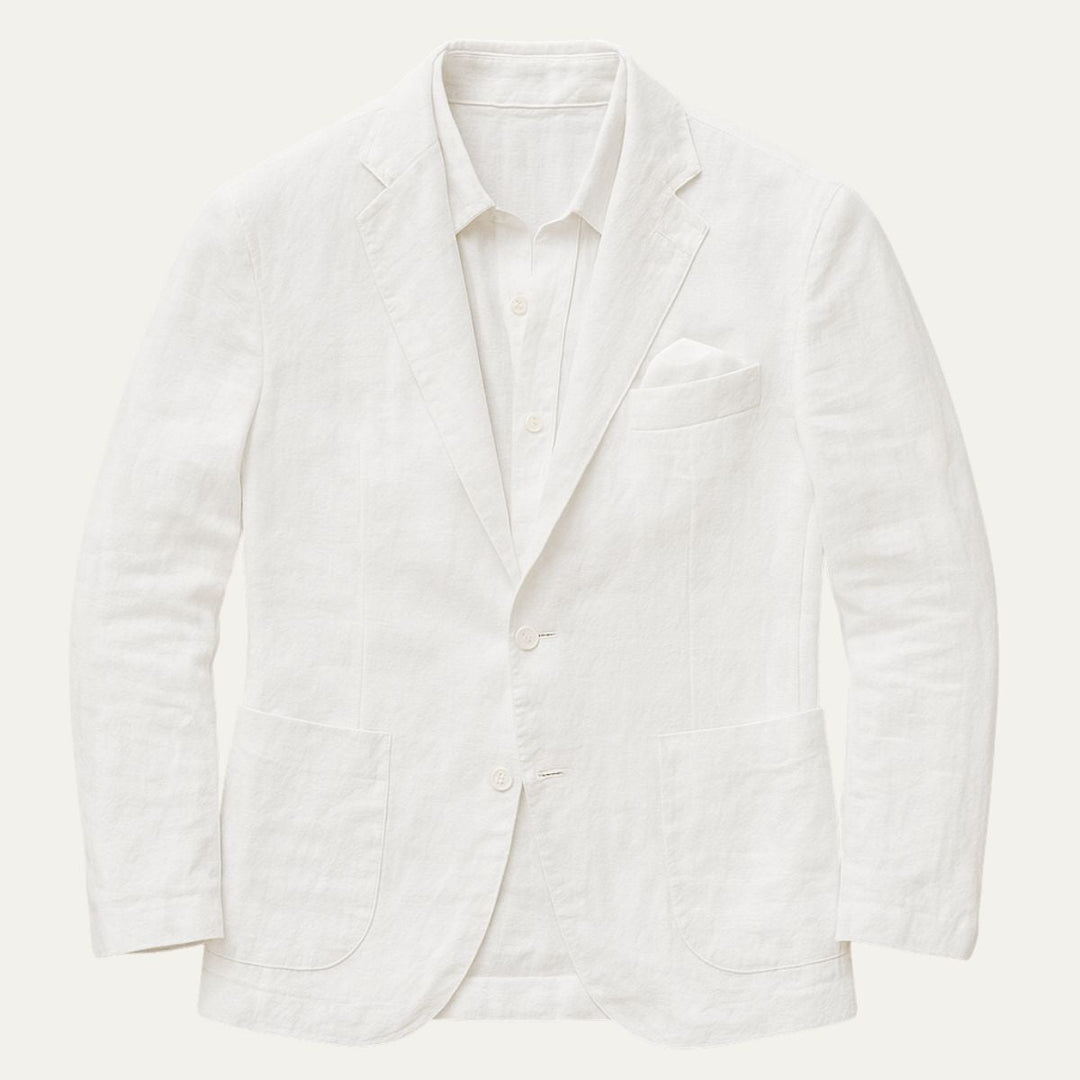 Mens Linen Blazer Formal Fit Summer Wedding Guest