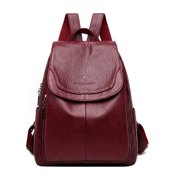 Womens Leather Backpack Theft-Resistant Stylish Design