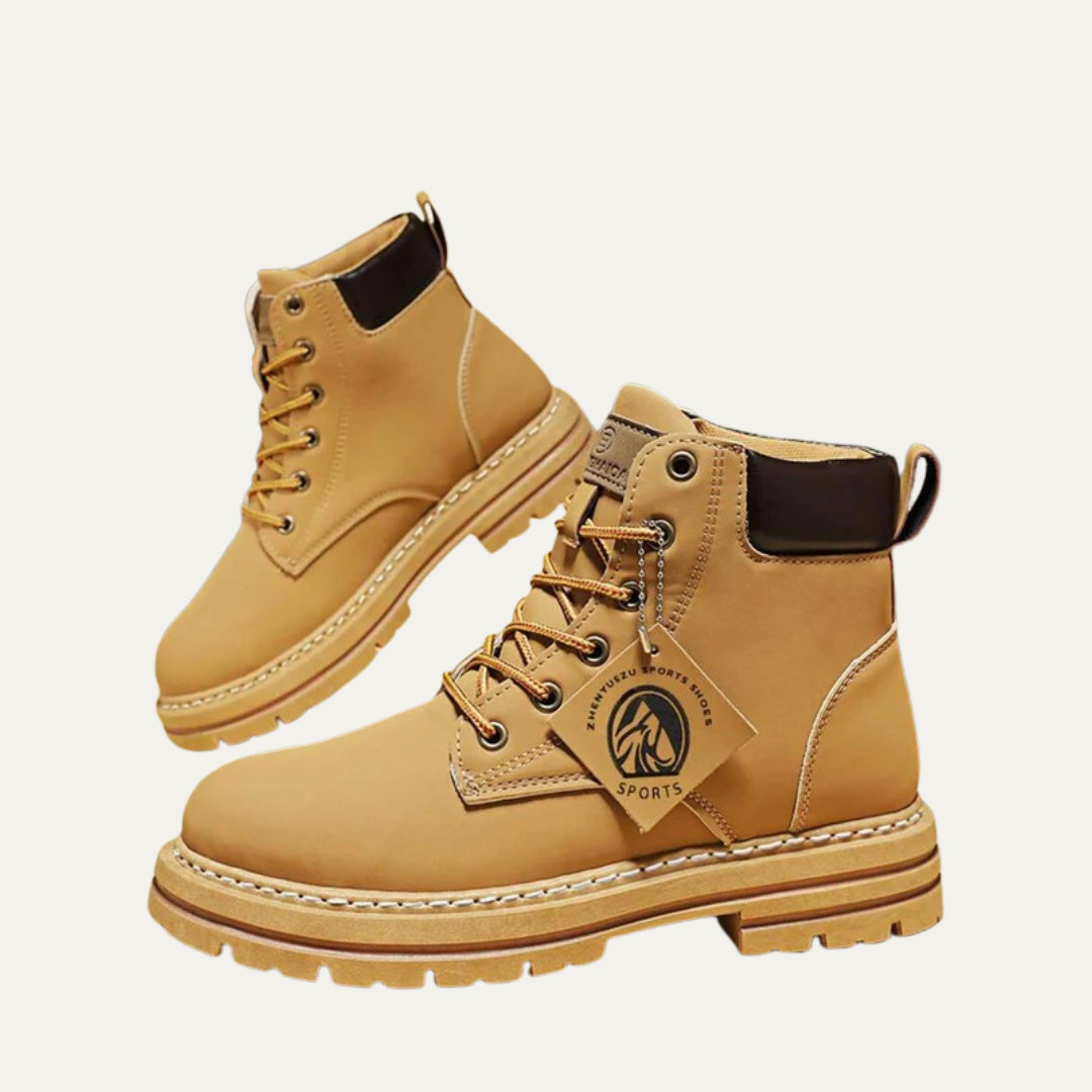Mens Chelsea Work Boots Rugged Lug Sole