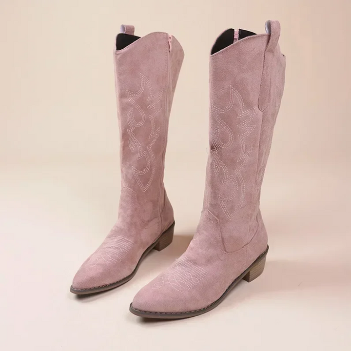 Womens Cowboy Boots Leather Stylish Fit