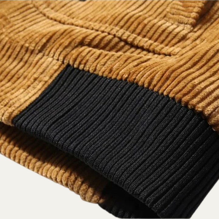 Mens Corduroy Jacket Fur Lined Warm Winter Fit