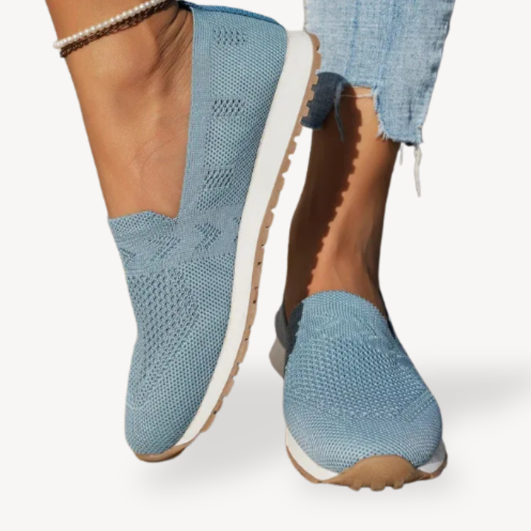 Womens Orthopedic Slip-On Sneakers Breathable Mesh
