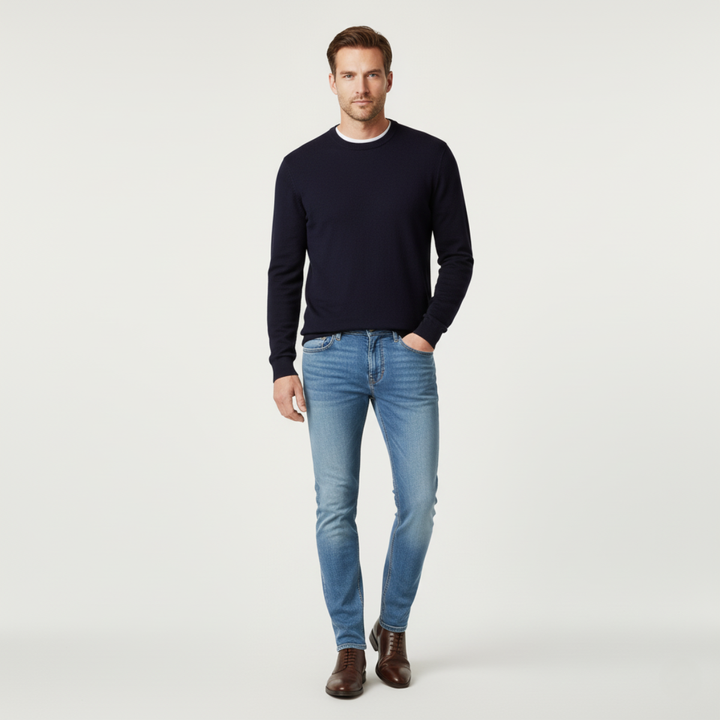Mens Skinny Jeans Stretch Slim Fit - BritishMode