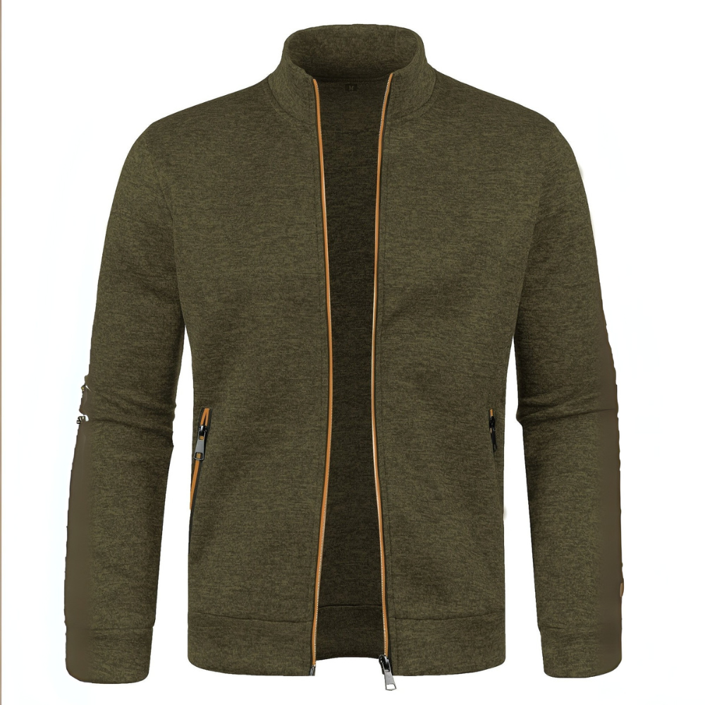 Mens Track Jacket Full Zip Piped Design