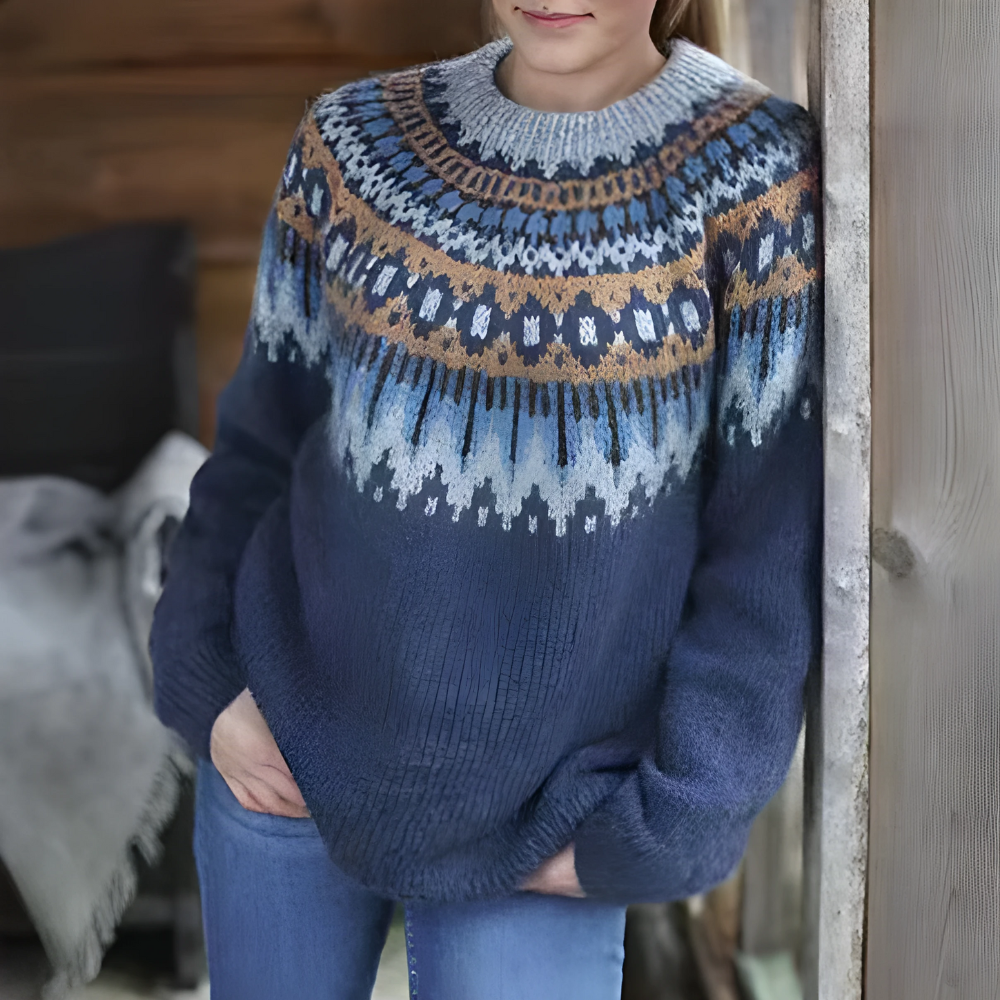 Womens Cable Knit Sweater Warm Thick Fit - BritishMode