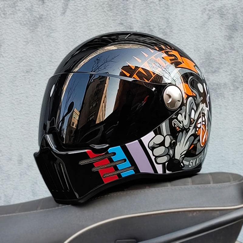 Full Face Motorcycle Helmet DOT ECE Certified Safety Standard