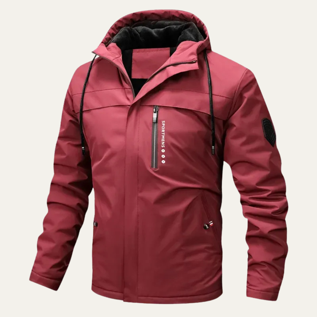 Mens Insulated Hooded Parka with Plush Lining