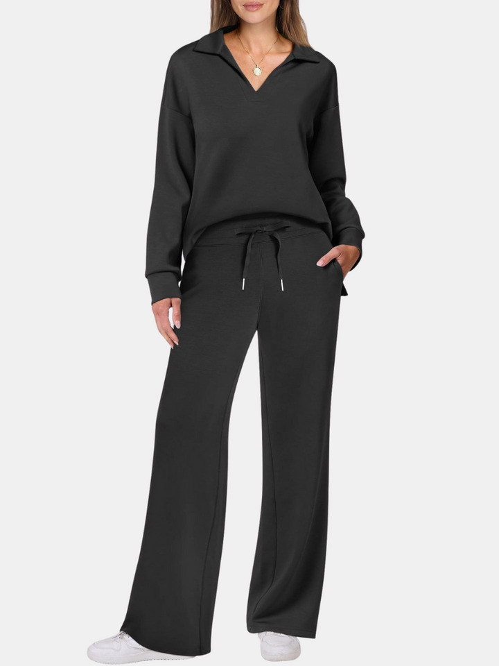 Womens Two-Piece Set Comfortable Relaxed Fit