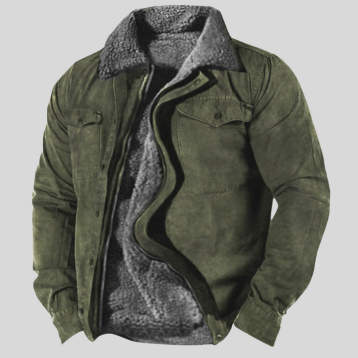 Mens Workwear Jacket with Sherpa Collar