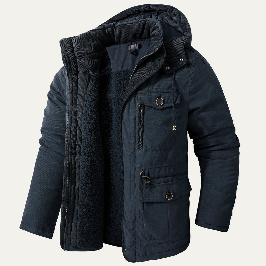 Mens Winter Parka with Fleece Lining Heavyweight