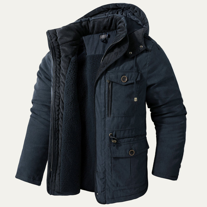 Mens Winter Parka with Fleece Lining Heavyweight
