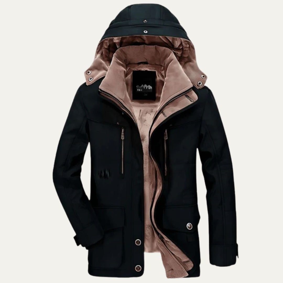 Unisex Winter Jacket Thermal Insulated with Deep Pockets