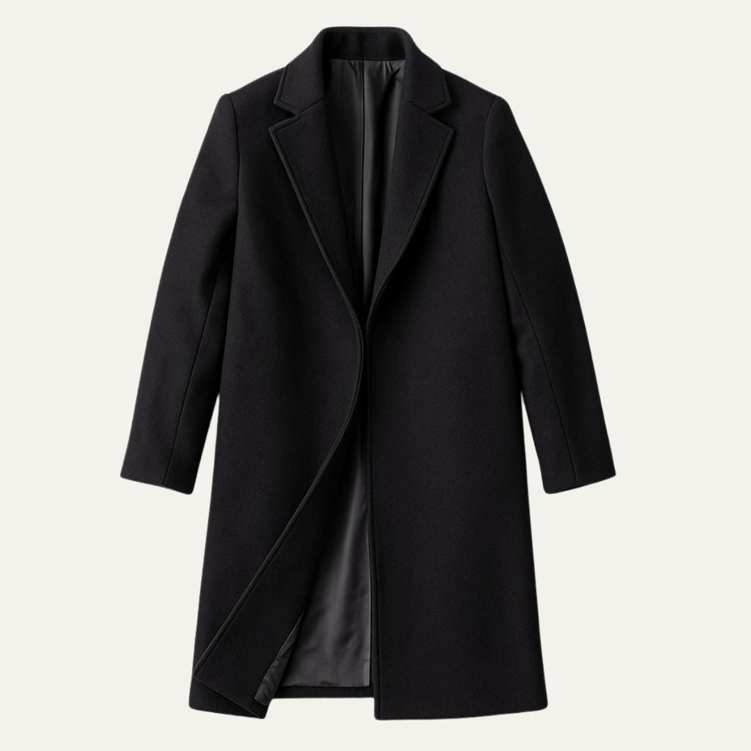 Mens Mid-Length Coat Classic Fit - BritishMode