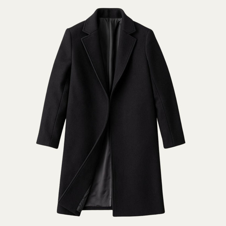 Mens Mid-Length Coat Classic Fit - BritishMode