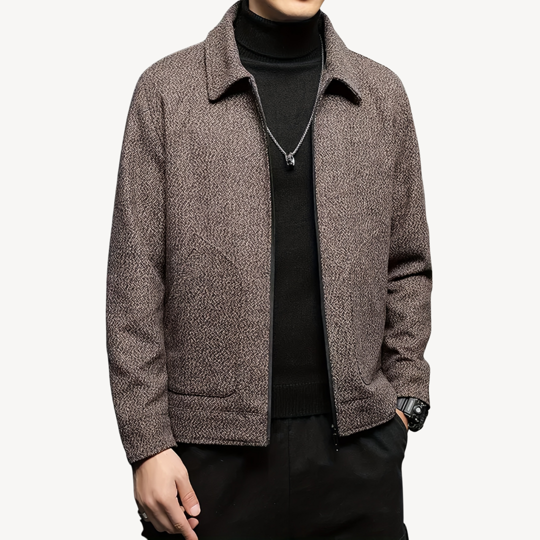 Mens Jacket Wool Blend Woven Fit