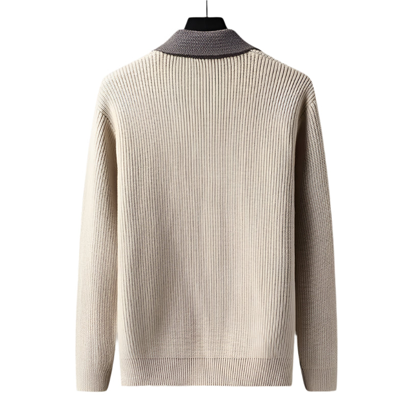 Mens Cardigan with Pockets Elegant Fit
