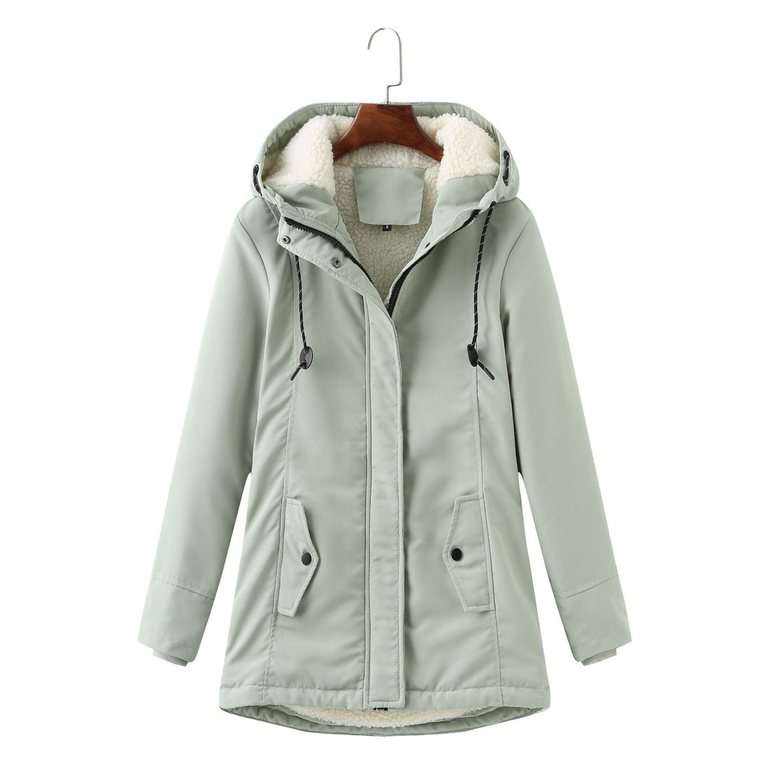 Womens Parka Jacket with Fleece Lining Warm Fit - BritishMode