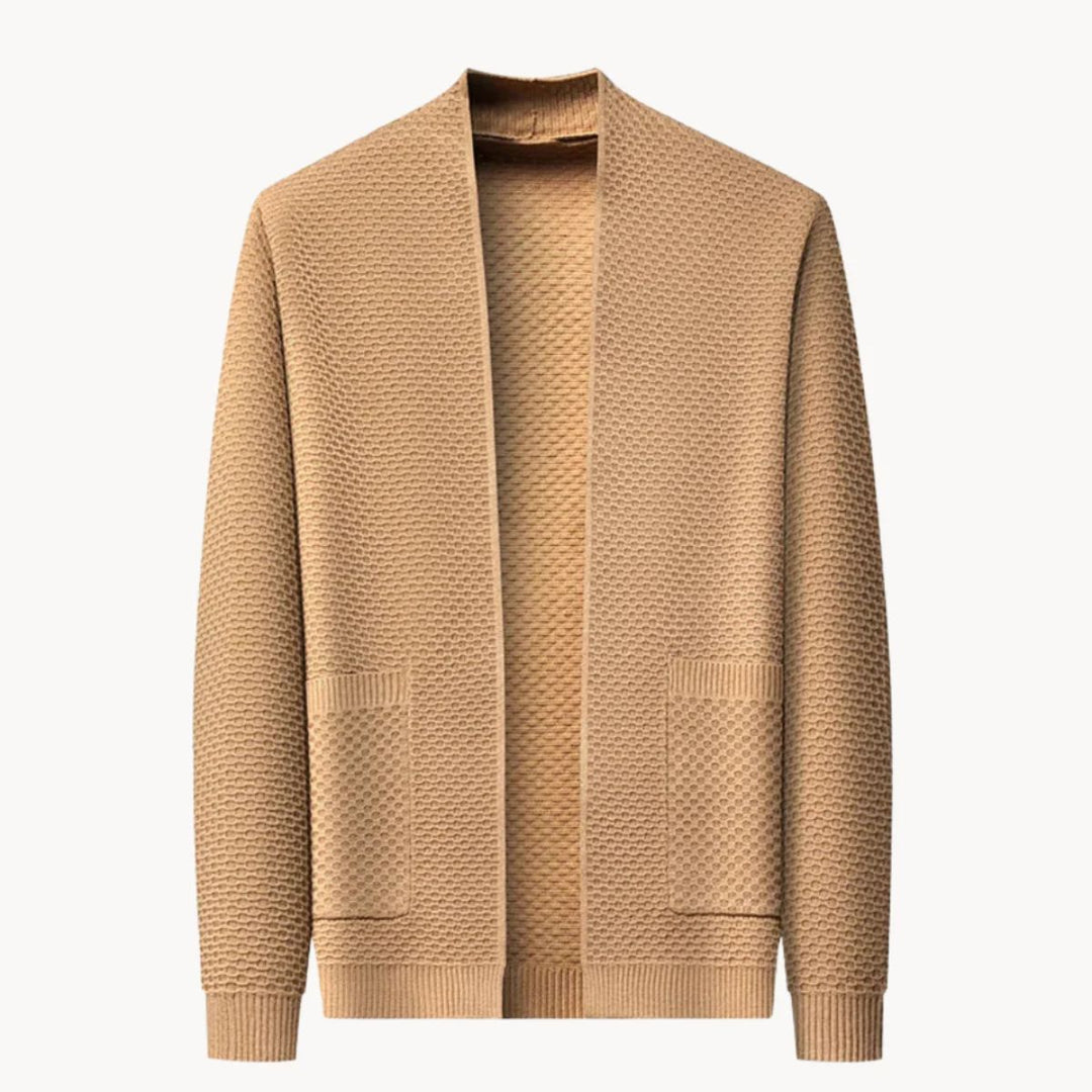 Mens Knit Cardigan Open Front Casual Fit