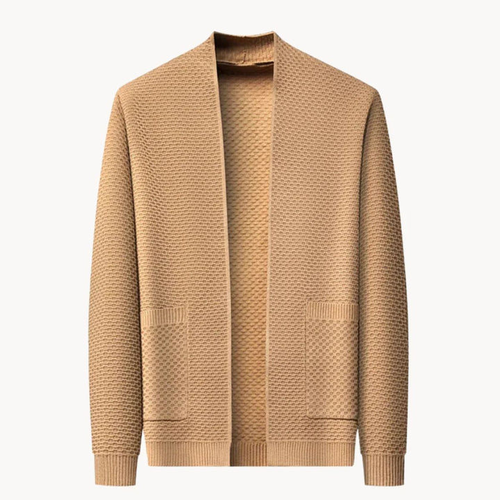 Mens Knit Cardigan Open Front Casual Fit