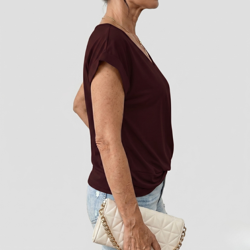 Womens T-Shirt with Sweetheart Neckline