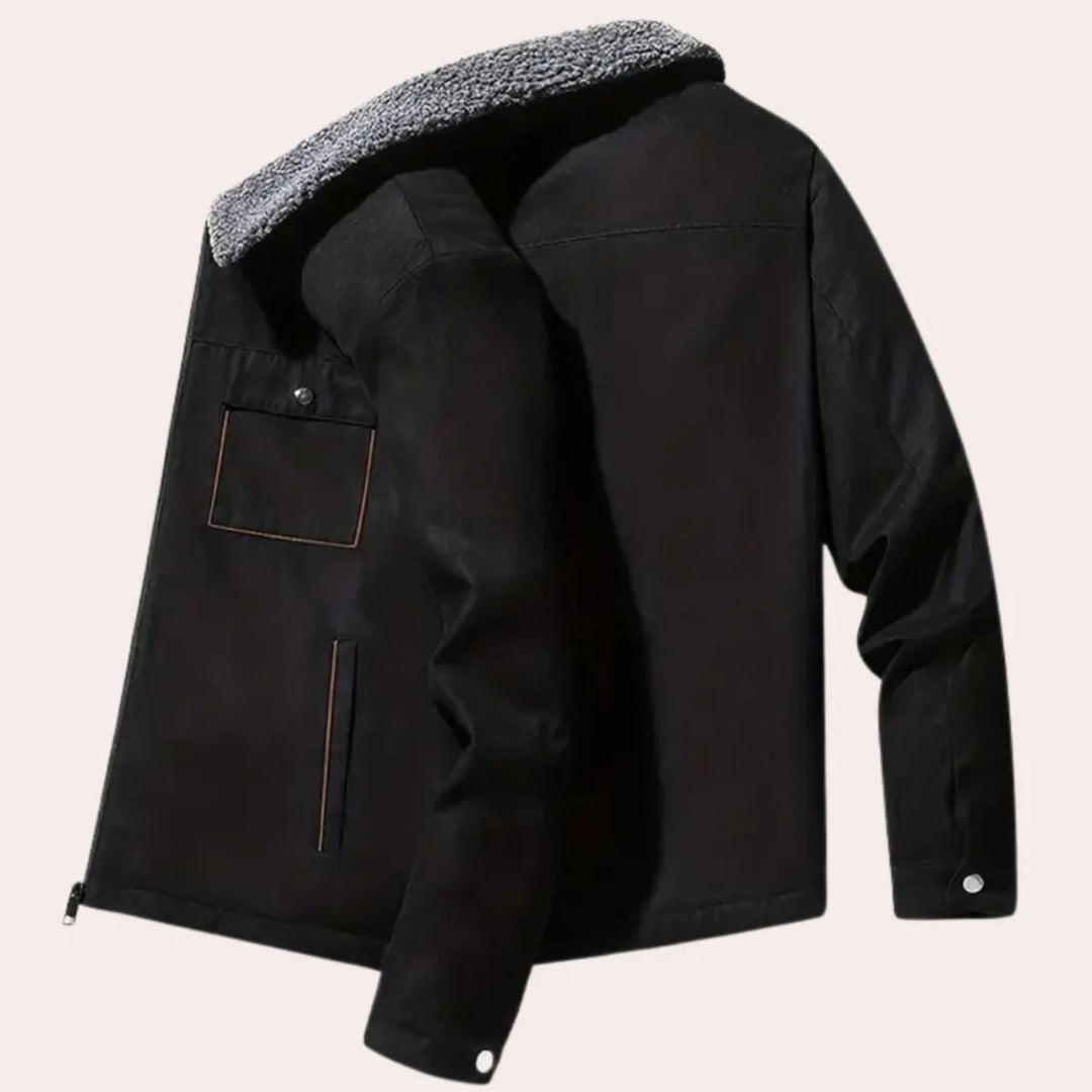 Mens Winter Coat Fleece Lined Insulated Fit