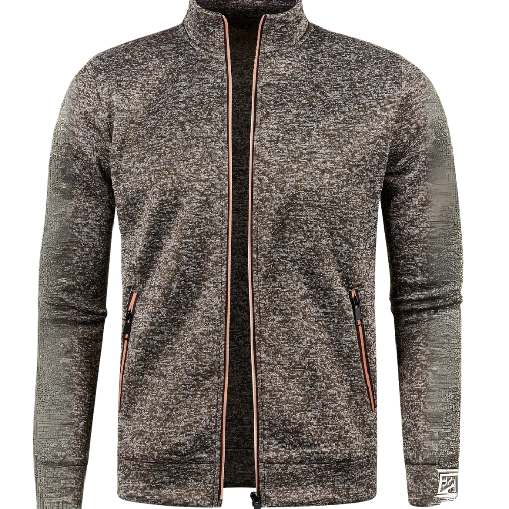 Mens Track Jacket Minimalist Piped Design