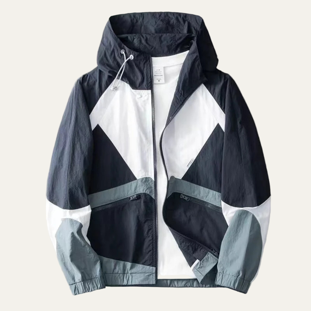 Mens Windbreaker Jacket Lightweight Relaxed Fit