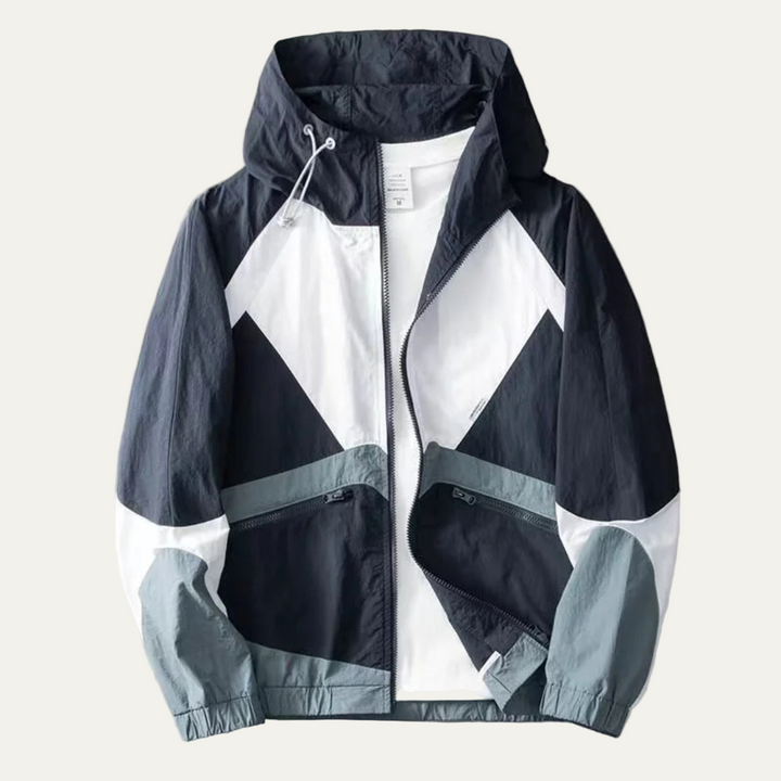 Mens Windbreaker Jacket Lightweight Relaxed Fit