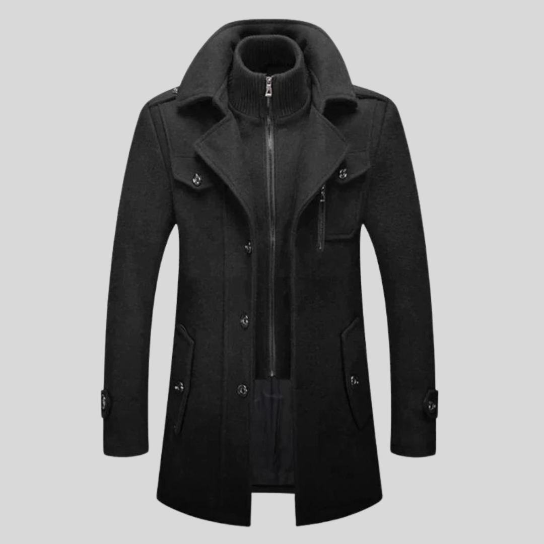 Mens Long Winter Jacket Insulated Warm Fit - BritishMode