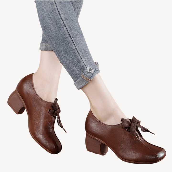 Womens Orthopedic Heels with Bow Detail