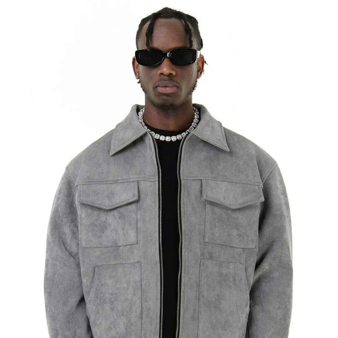 Mens Suede Jacket Modern Fit