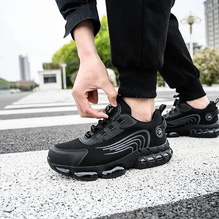 Mens Mesh Sneakers with Rotary Lacing System