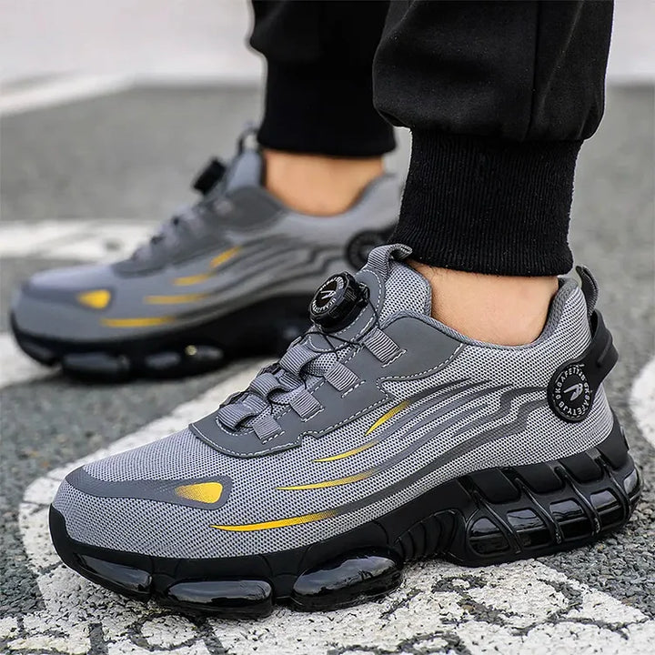 Mens Mesh Sneakers with Rotary Lacing System