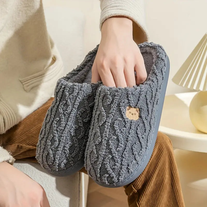 Womens Plush Slippers Soft Comfortable