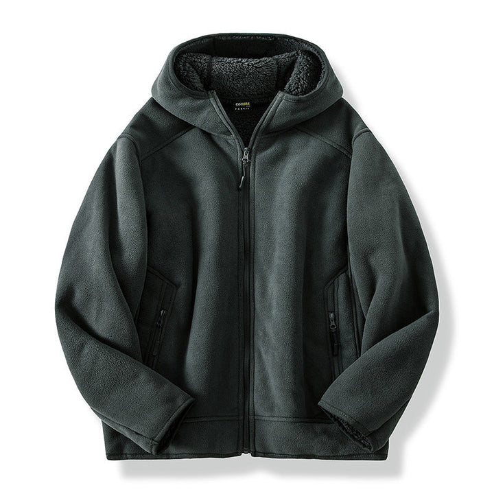 Mens Fleece Coat Cotton Padded Warm Fit