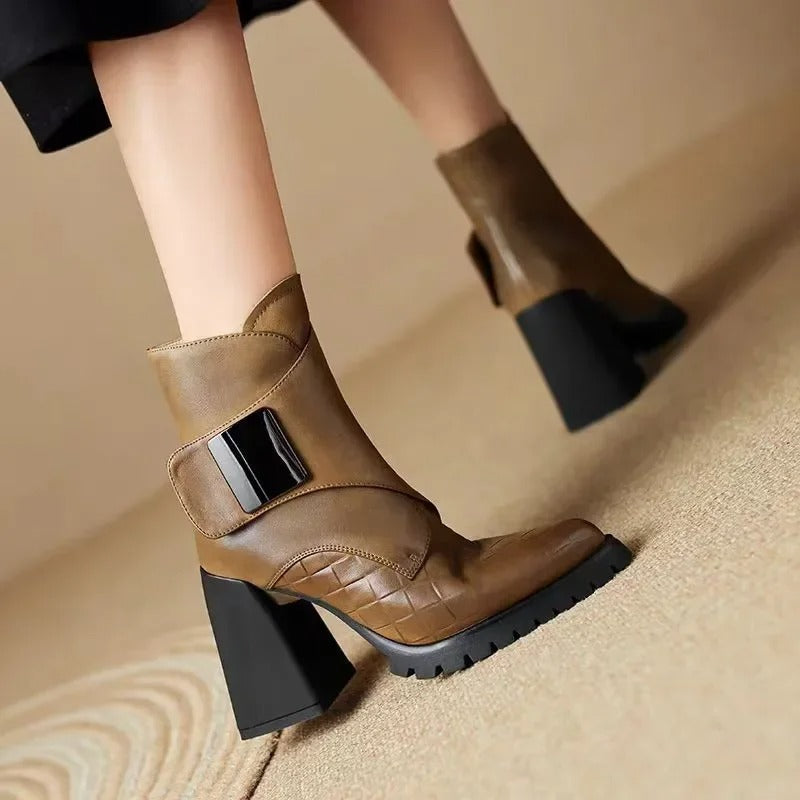 Mens Leather Boots Classic Fit