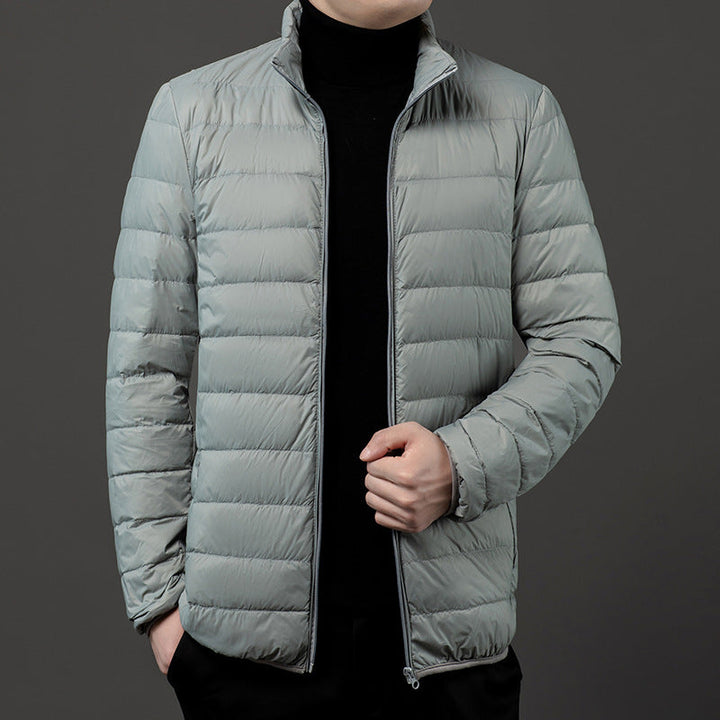 Mens Slim-Fit Lightweight Puffer Jacket