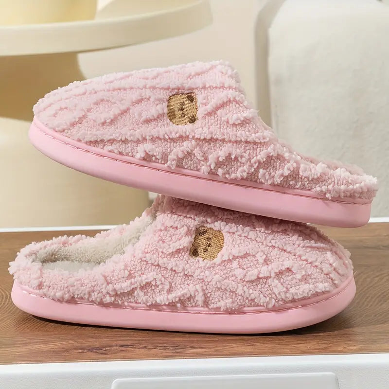 Womens Plush Slippers Soft Comfortable