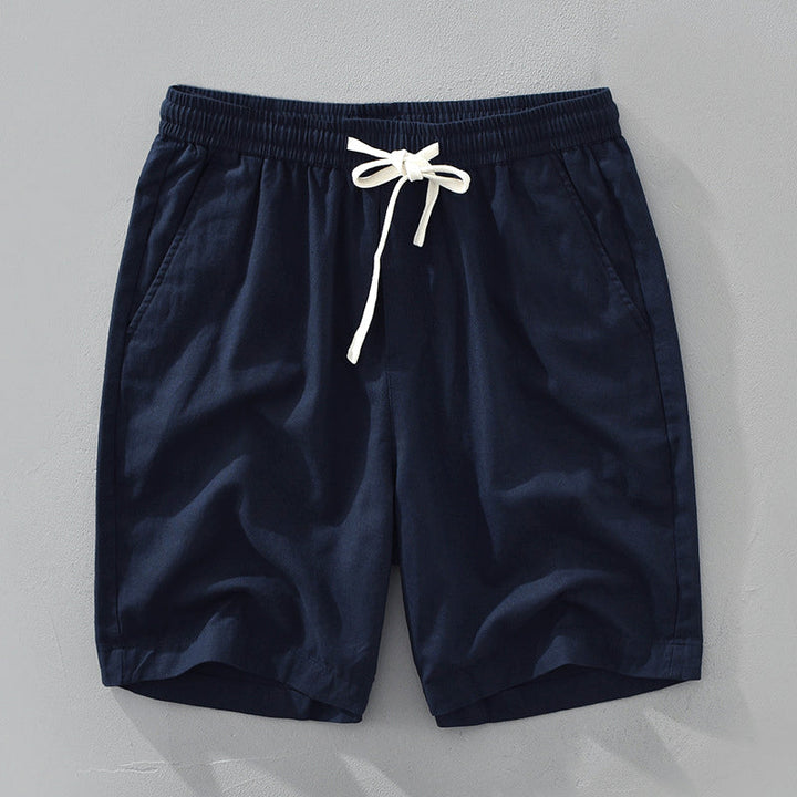 Mens Linen Beach Shorts Relaxed Fit