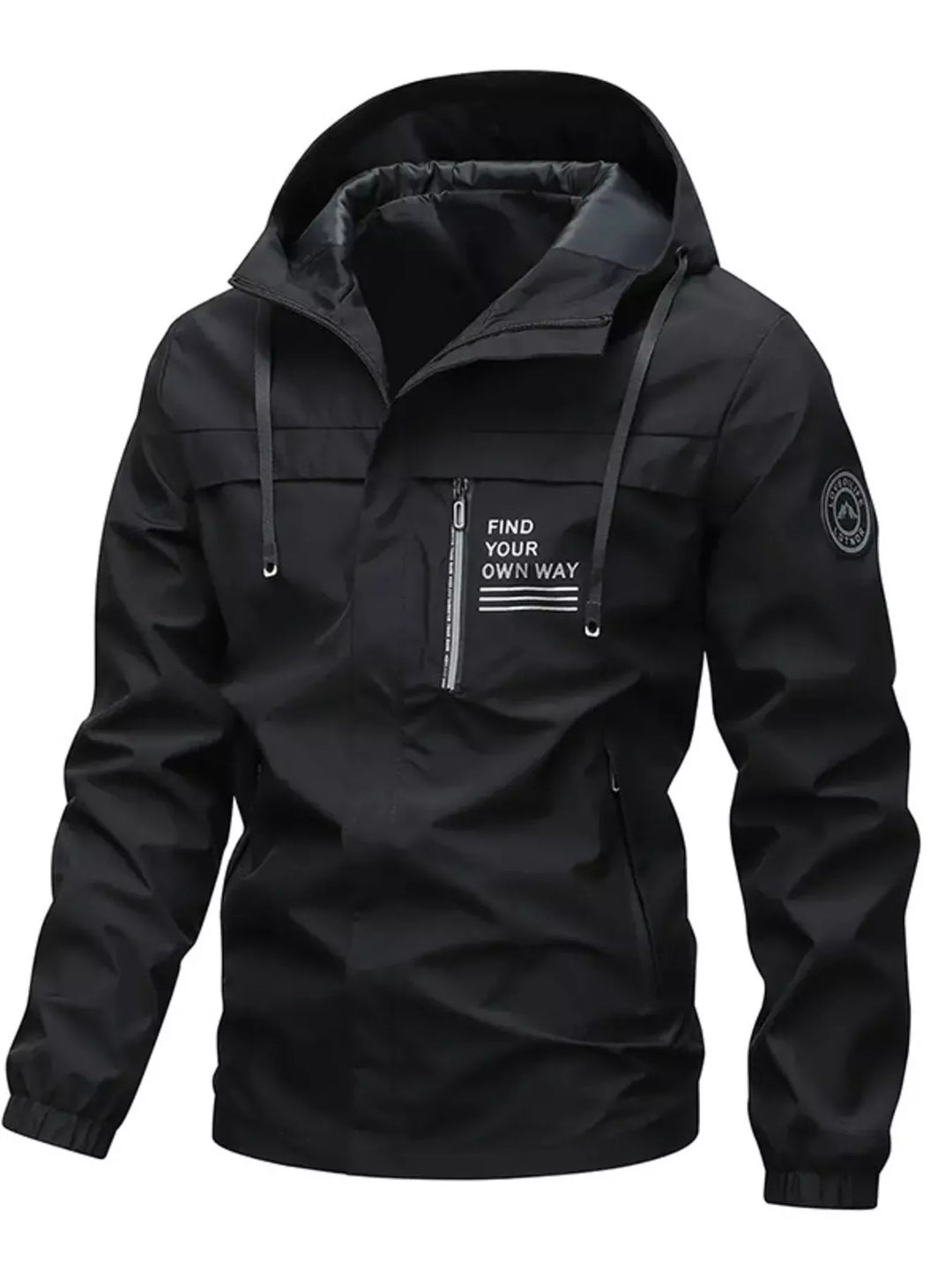 Mens Waterproof Coat Large Size Relaxed Fit