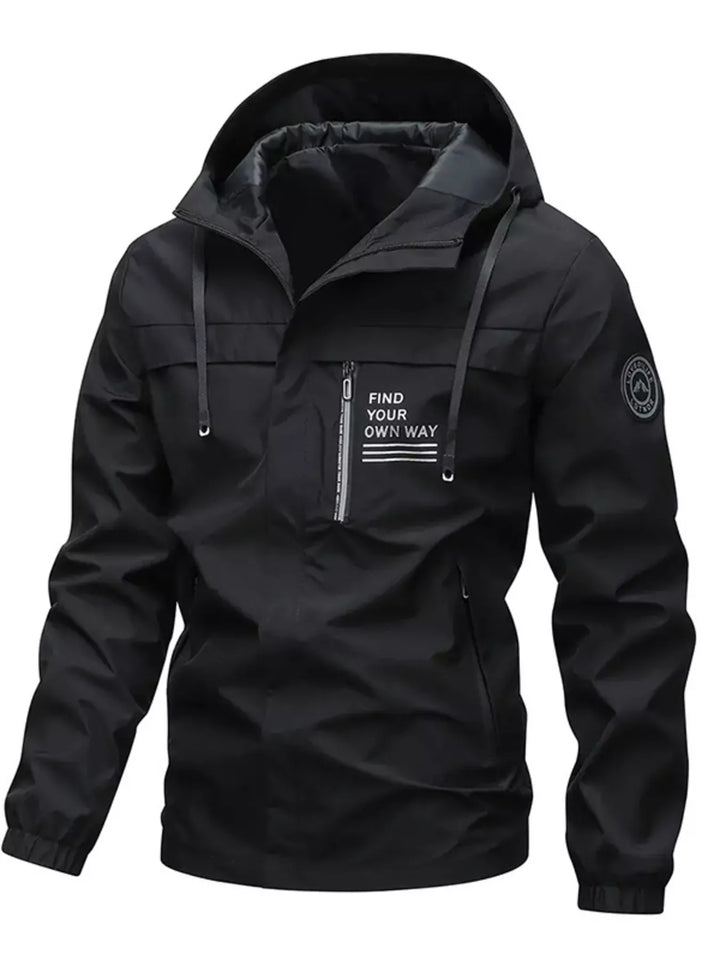 Mens Waterproof Coat Large Size Relaxed Fit