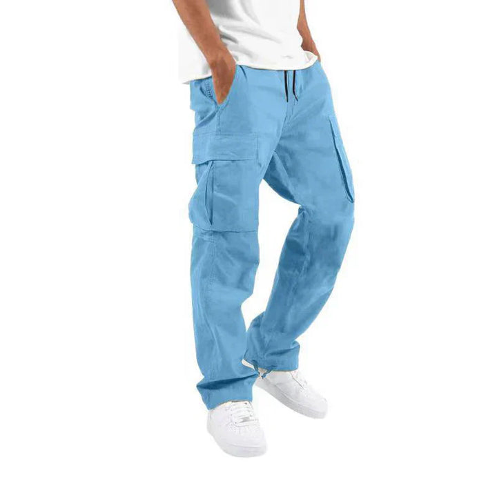 Womens Straight Leg Cargo Trousers Relaxed Fit