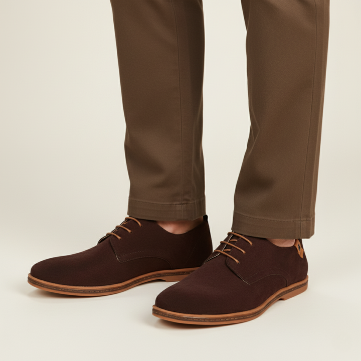 Mens Derby Shoes Suede Classic Style