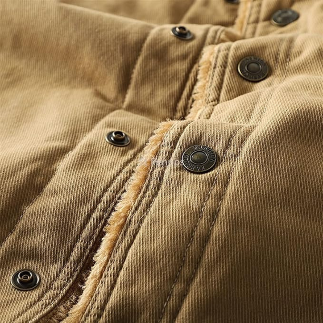 Mens Outdoor Winter Jacket Wool Lined Regular Fit