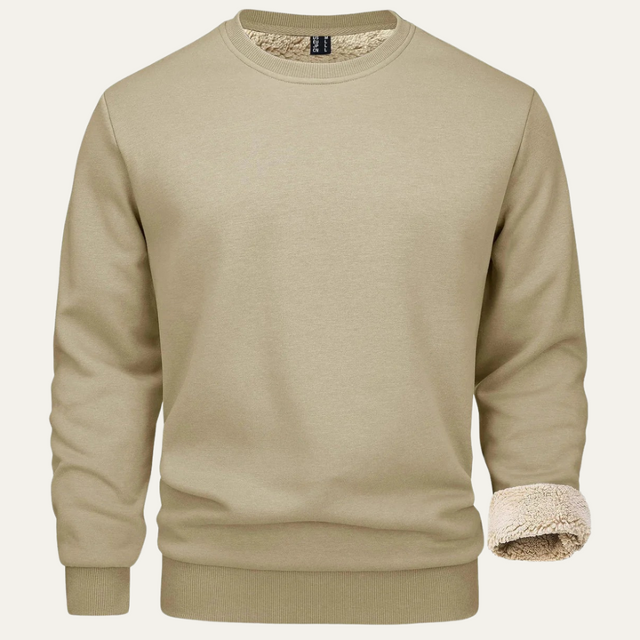 Mens Sweatshirt Fleece Lined Crewneck