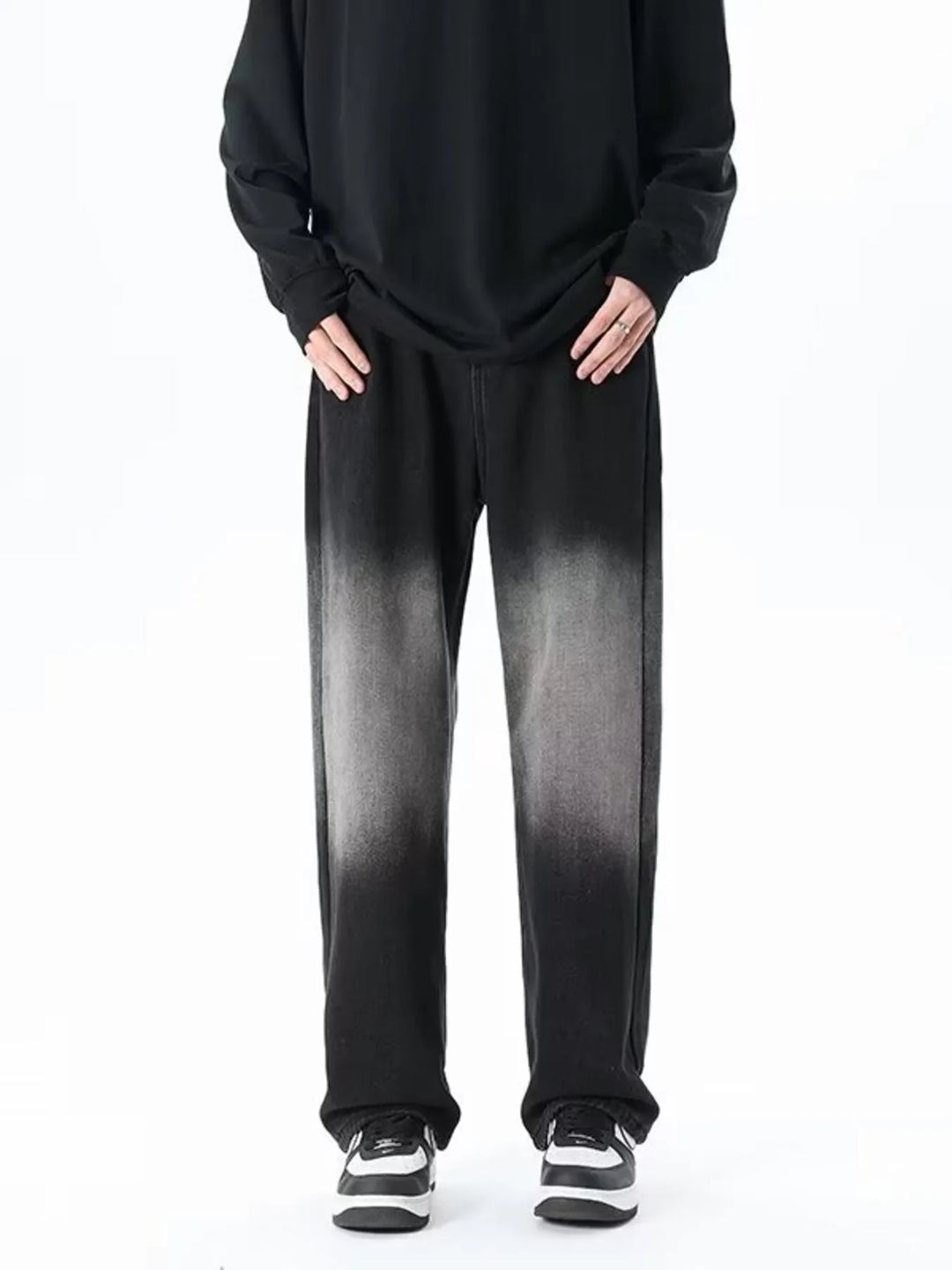 Mens Jeans Relaxed Fit Straight Leg - BritishMode
