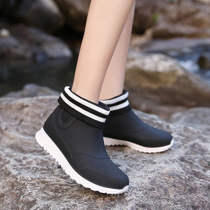 Unisex Waterproof Ankle Boots Slip-On