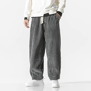 Mens Corduroy Trousers Soft Relaxed Fit