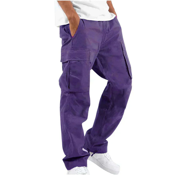 Womens Straight Leg Cargo Trousers Relaxed Fit
